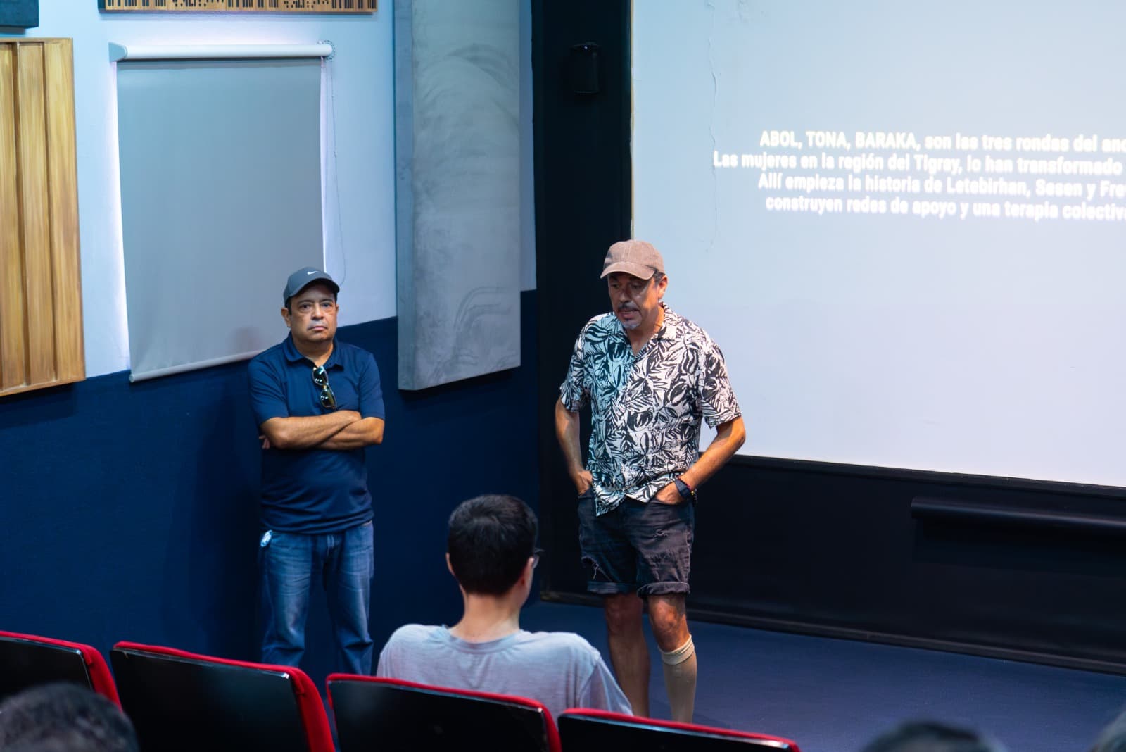 CMA students view the film “The Force of Silence” and speak with producer Iñaki Luis
